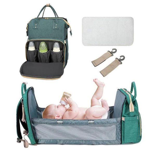 

diaper bags fashion backpack multifunctional foldable baby bed crib bag large capacity stroller insulation nursing