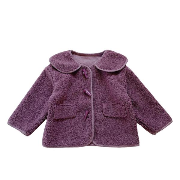 

jackets kids for girls western style berber fleece coat baby girl thickened warm, Blue;gray