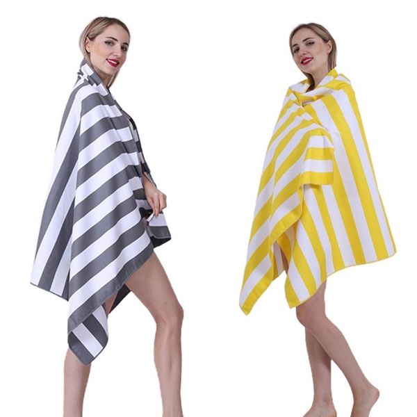 

blankets summer microfiber quick dry beach towel multicolor striped printed sport pool soft absorbent blanket for swimming bath wholesale
