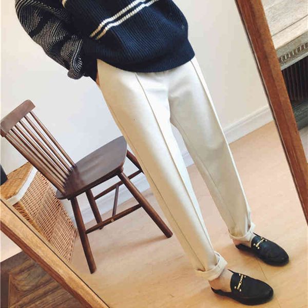 

pants winter thicken women warm pencil wool pants female autumn high waist slim trousers isdt jsb6, Black;white
