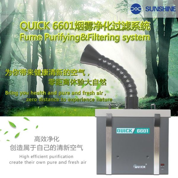 

power tool sets quick 6601 purifying air fume smoke cleaner knob adjustment extractor soldering 120w absorber purifier machine