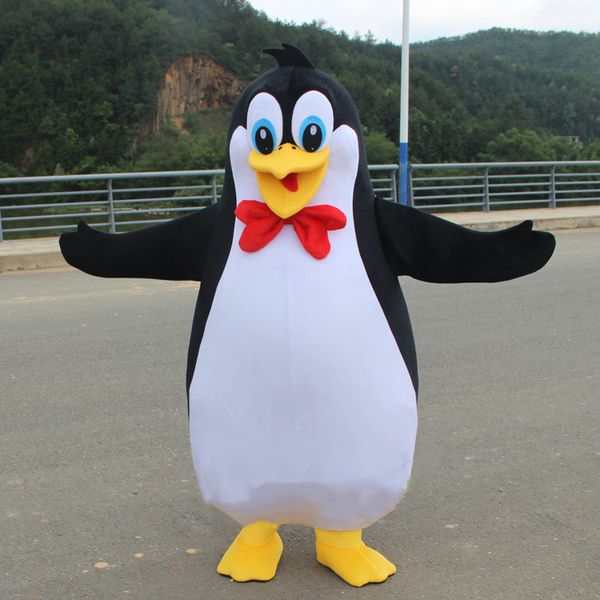 Mascote trajes Os pinguins de Madagascar Pinguim Mascot Traje Cosplay Fantasia Vestido Adulto Size Personagem De Banda Desenhada Mascote Traje Para Hallow