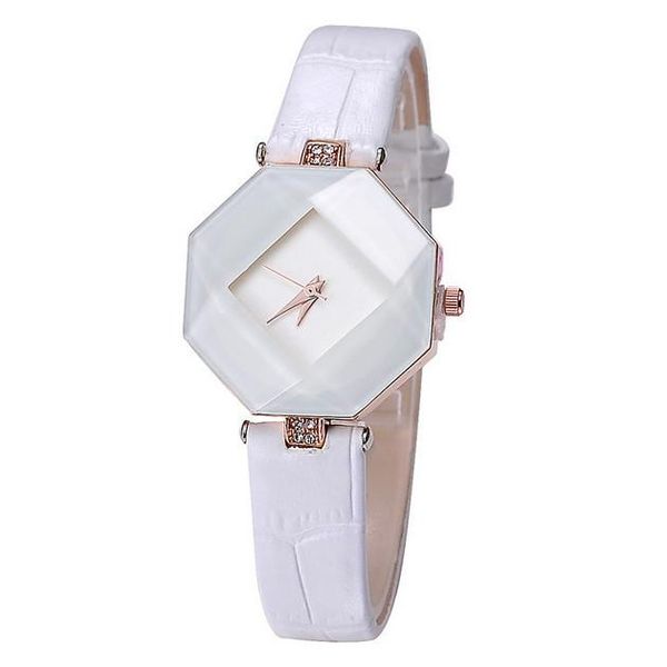 

women's leather watches classic design rectangular femal waterproof fashion brand wristwatches, Slivery;brown