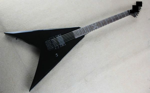 

v-type dovetail electric guitar active pickup black