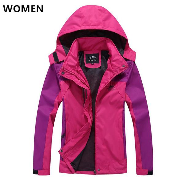

women's jackets 2021 women spring autumn jacket outwear sportswear brand coats hooded wind waterproof windbreaker thermal female, Black;brown