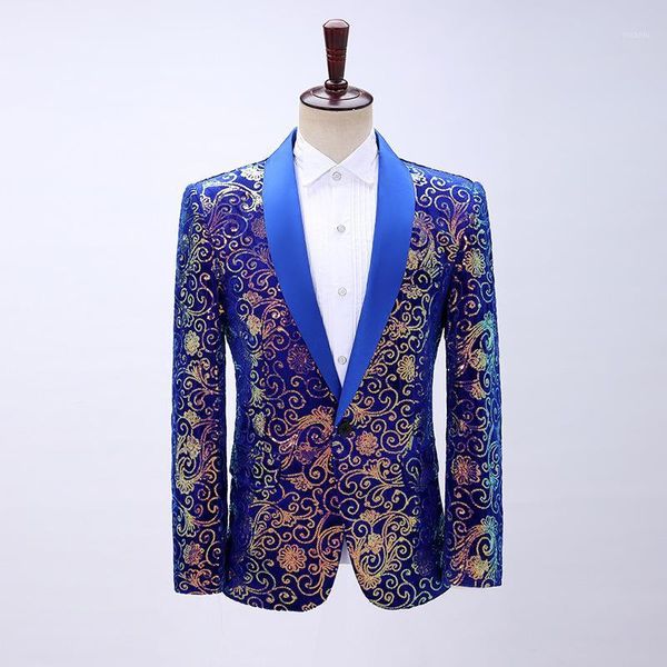 

cloud pattern color changing sequins blazer men performance jaket for wedding groom stage singer prom blazers suit jackets men's suits, White;black