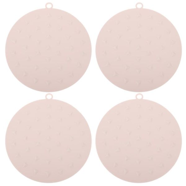 

mats & pads 4pcs household silicone coasters tableware dining cup