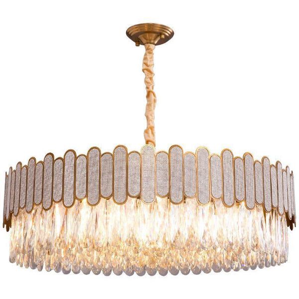

pendant lamps e14 modern chandelier light for living room luxury round crystal lamp home decoration chain led suspension fixtures