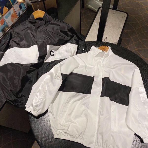 

women's jackets spring/summer 2021 thin sunscreen coat in black and white color size s-, good quality, Black;brown