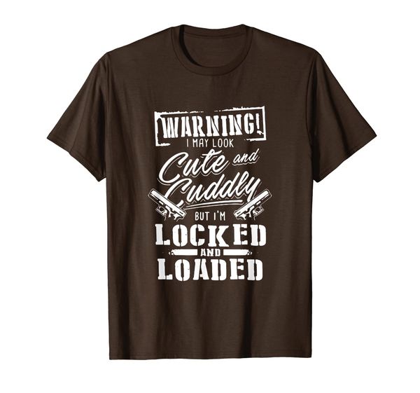 

i'm locked and loaded deer hunting funny t-shirt, White;black