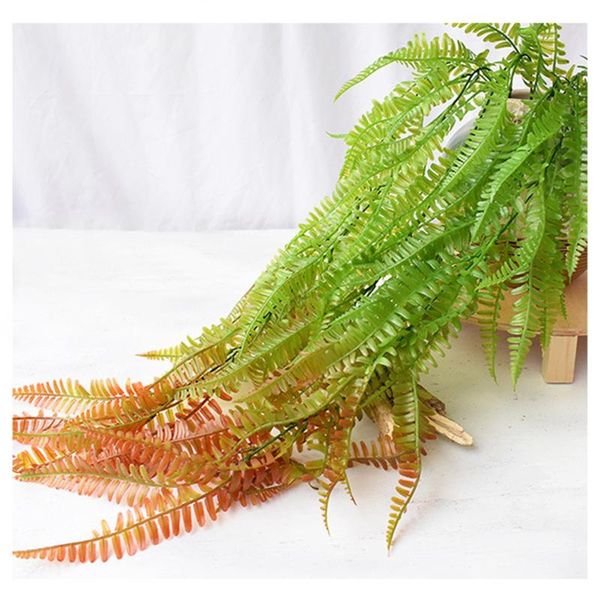 

artificial persian grass green simulation fern plant ornament decoration hanging wall plants decorative flowers & wreaths