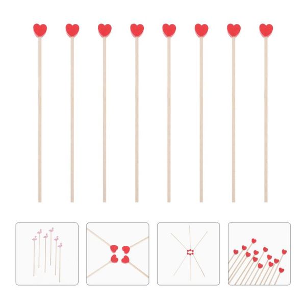

forks 100pcs honey wooden dipper stick coffee drinking stirring spoon rod