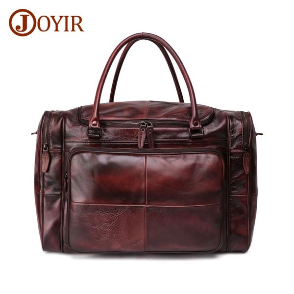 

duffel bags joyir genuine leather men bag luggage travel men's handbag large capacity shoulder tote man