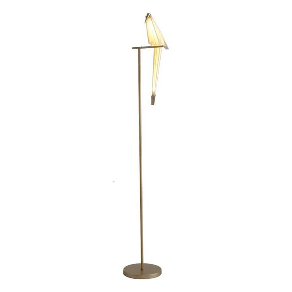 

wholesale home living room luxury inside brass acrylic bird unique led standing gold decorative modern floor lamp for el lamps