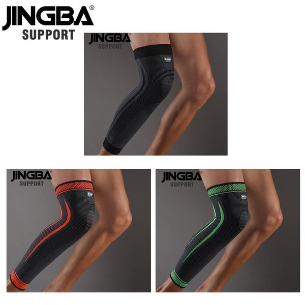 

elbow & knee pads jingba support lengthen warmth nylon compression at arthritis kneecap brace safety protector basketball, Black;gray
