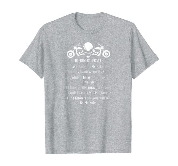 

biker prayer for i know that you will be by my side shirt, White;black