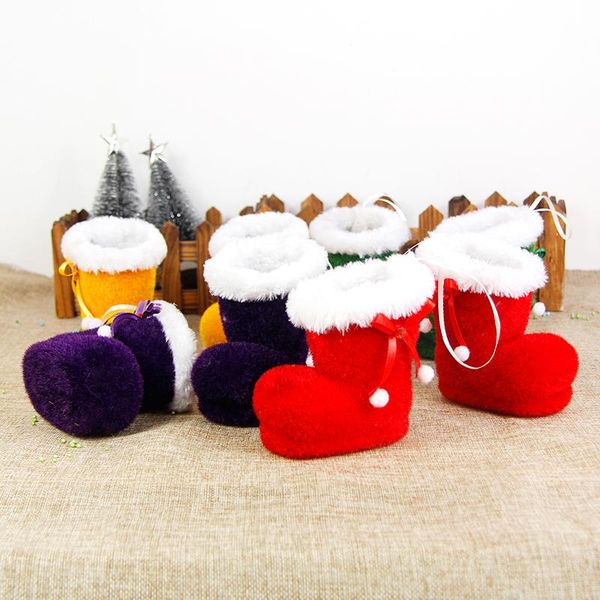 

christmas decorations candy bag creative eve gift shoes boots box