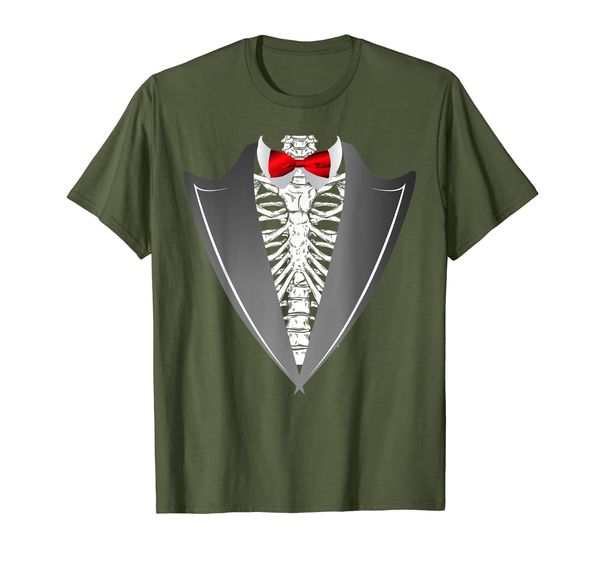 

skeleton tuxedo costume t-shirt, White;black