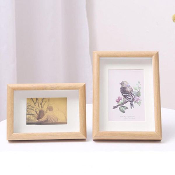 

frames anti-scratch wood picture frame po eye-catching glass holder home decoration decor
