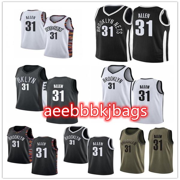 

2021 jarrett custom men women basketball jerseys youth 31 allen net red blue jersey leave number name, Black;red