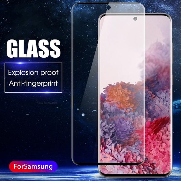 

cell phone screen protectors for galaxy s20 plus ultra full cover tempered glass curved protector front hard film