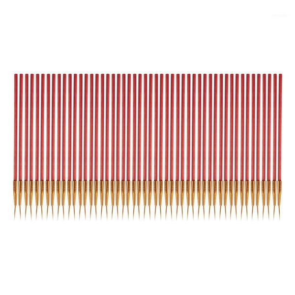 

pieces watercolor drawing paint brushes with small red wooden handle1, Silver