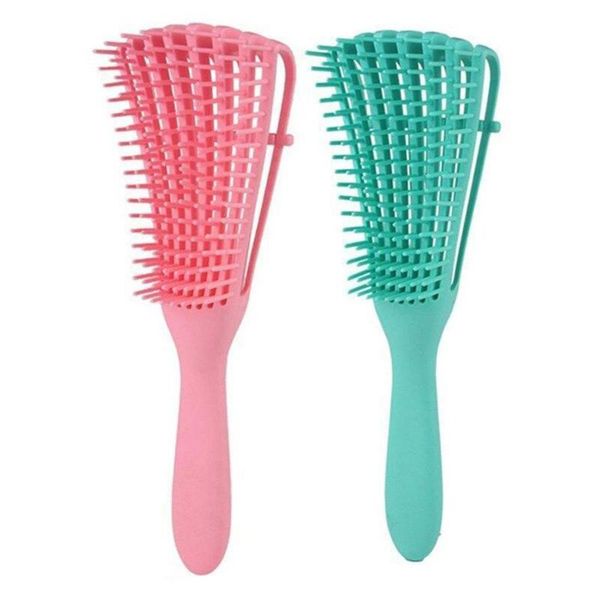 

hair brushes air cushion comb head meridian massage anti-static rib plastic eight-claw special for curly, Silver