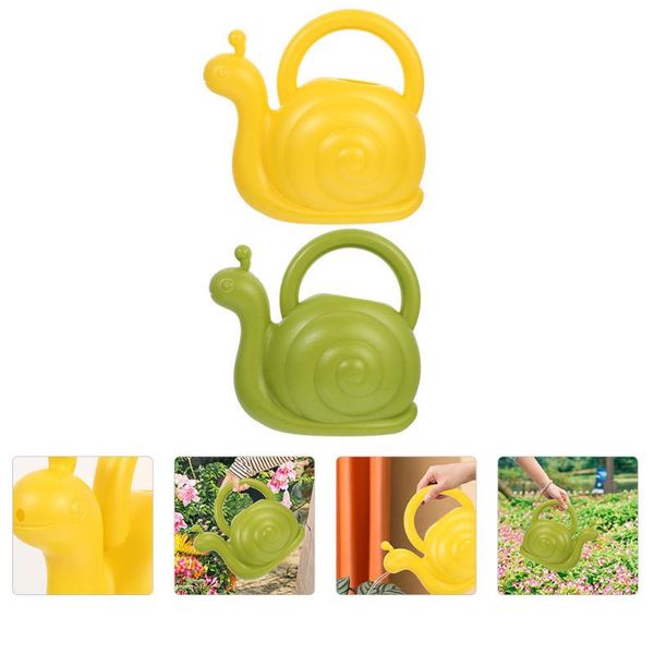 

watering equipments 2pcs cartoon snail design pots for home garden