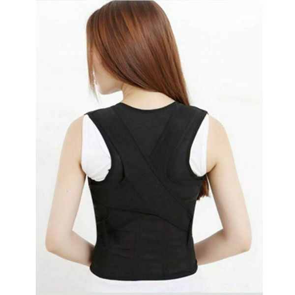

adjustable women posture corrector brace shoulder back support belt health care supplies, Black;blue