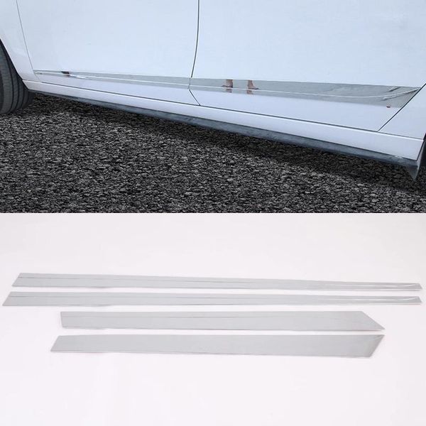 

car styling exterior door body side molding line frame cover sticker trim 4pcs for 3 bp sedan 2021 other interior accessories