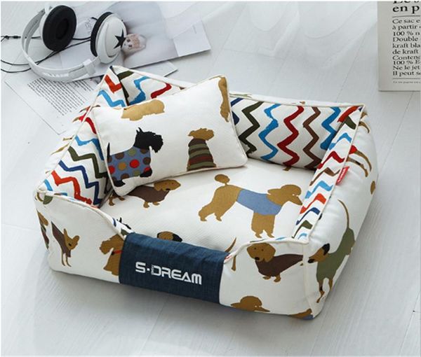 

cat and dog bed cushion sofa mat with pillow kennels & pens