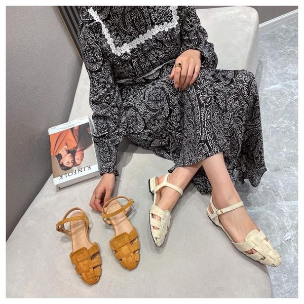 

sandals fashion gladiator back strap women summer hollow out roman shoes 2021 beach flats ladies footwear zapatillas mujer, Black