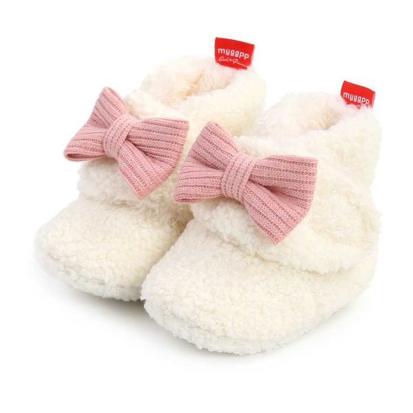 Minal Girl Prewalker Trainers Trainers Modern Newborn Baby Girl Теплые пинетки, ползучий лук обувь меховой зимний цветок первый ходунок 0-18 м G1023