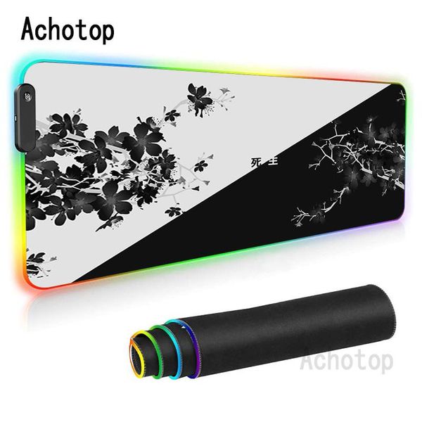 

mouse pads & wrist rests abstract art rgb pad hd print computer gamer locking edge mousepad led gaming keyboards pc mice carpets mats for cs