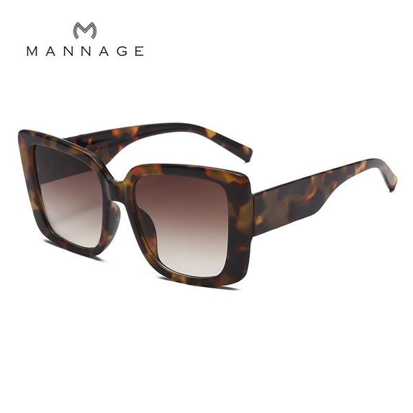 

big frame square sunglasses fashion trend gradient women's 2021, White;black