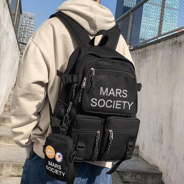 

backpack difa waterproof nylon women men multi-pocket travel bag lapfor girl net book college couples schoolbag