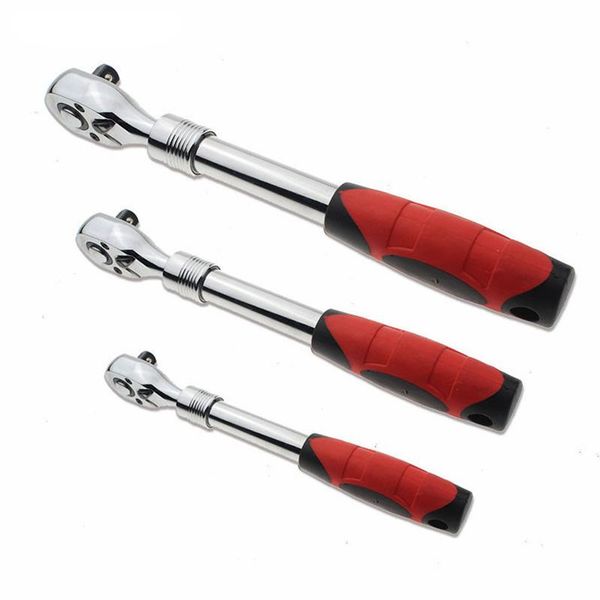 

flexible ratchet spanner 1/4" 3/8" 1/2"72 teeth socket wrench release pro repair hand tool length adjustable tools
