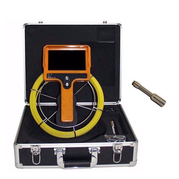 

35m cable underwater sewer drain pipe wall inspection camera meter counter meter-counter dvr 7 inches monitor video endoscope ip cameras