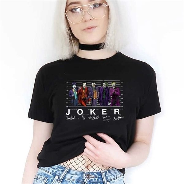 

summer fashion joker joaquin phoenix t shirt jack mark heath jokers harajuku hipstrer funny 210512, White