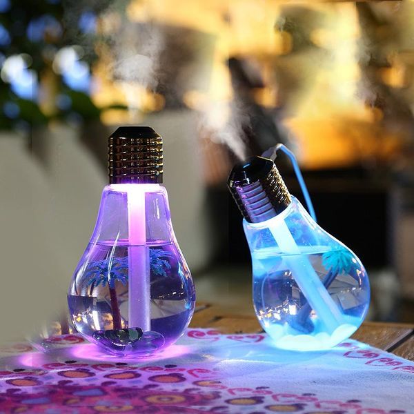 

sachet bags 400ml mist maker led lamp air ultrasonic humidifier with light for aroma essential oil diffuser freshener