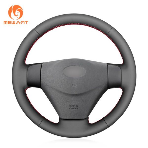 

steering wheel covers mewant black genuine leather car cover for getz (facelift) 2005-2011 accent 2006-2011 kia rio rio5