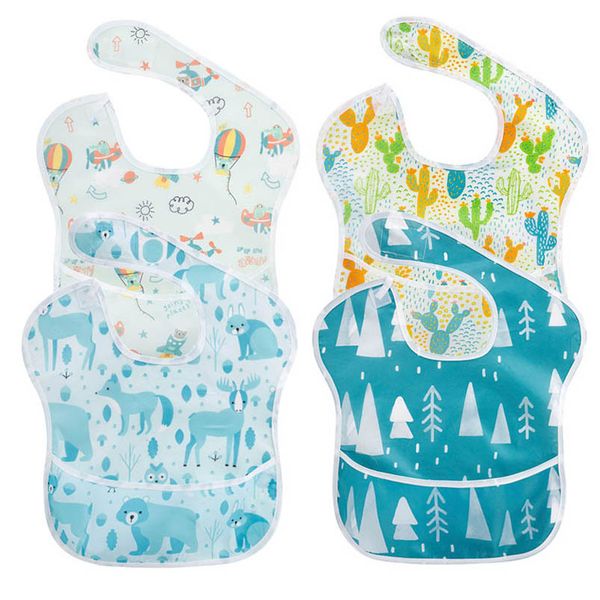 

baby bibs feeding burp cloths newborn boys girls accessories infant waterproof eating cartoon b8388