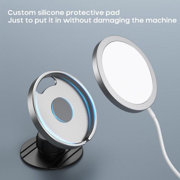 

universal car wireless charger bracket magnetic base or 12 stand holder custom silicone protective pad cell phone mounts & holders