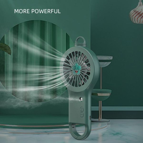 

electric fans portable handheld spray fan mini personal usb humidifier with flexible clip 3 gears for kid student wome