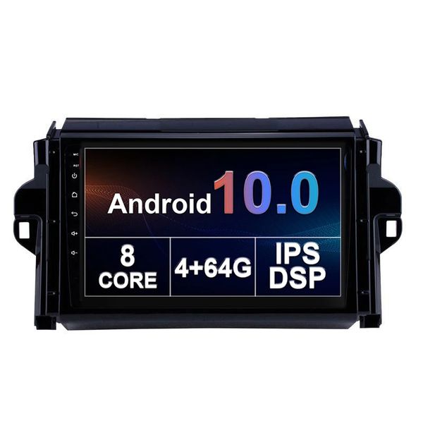 Android Car DVD Radio Player para Toyota Fortuner 2016-2018 Touch Screen Estéreo Vídeo GPS Multimedia BT 4G IPS WiFi