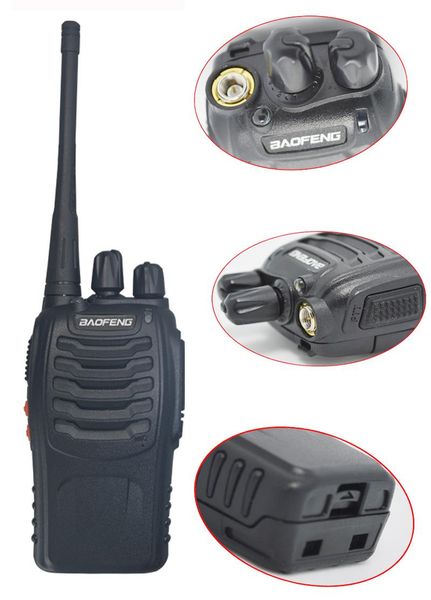 

walkie talkie 2pcs/lot baofeng bf-888s two-way radio set bf 888s uhf 400-470mhz 16ch walkie-talkie transceiver