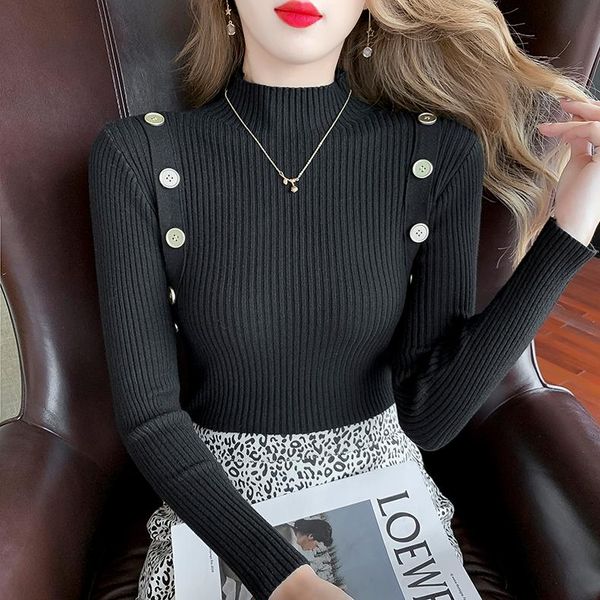 

women's sweaters knitted woman long sleeve thin sweet pullover women sweater knitting outwear korean elegant skinny, White;black