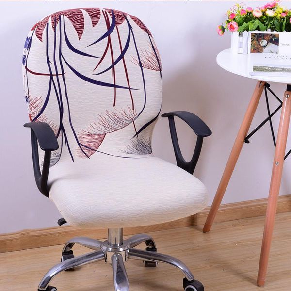 

chair covers office computer cover spandex stretch swivel rotate seat antimacassar home textile selling 2021 product