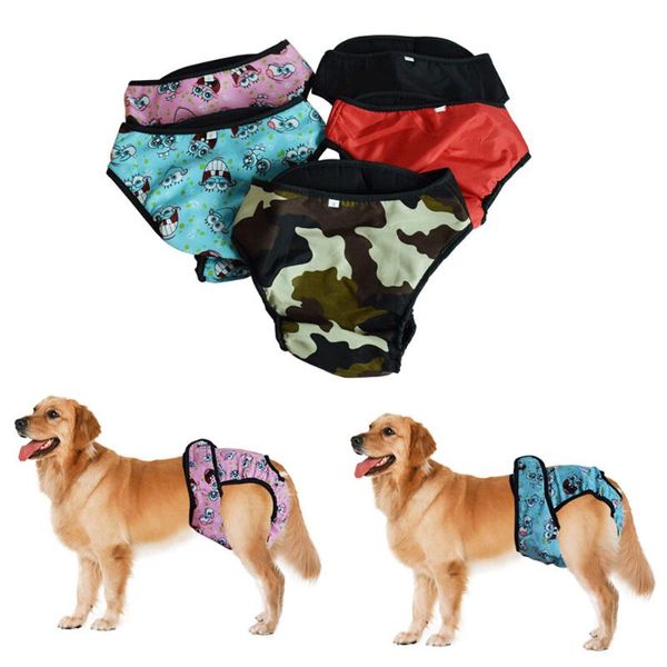

dog apparel physiological pants xs-xxl diaper sanitary washable female short panties menstruation underwear briefs jumpsuit for