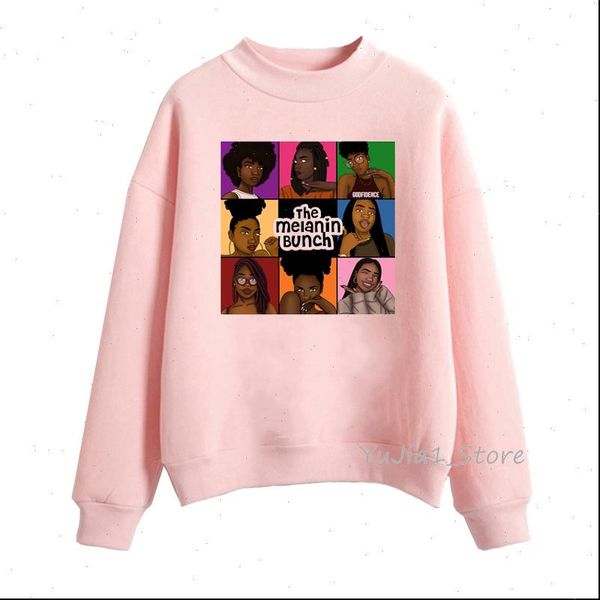 

vogue the melanin bunch womens hoodie black girls friends tv show streetwear funny graphic sweat femme clothes
